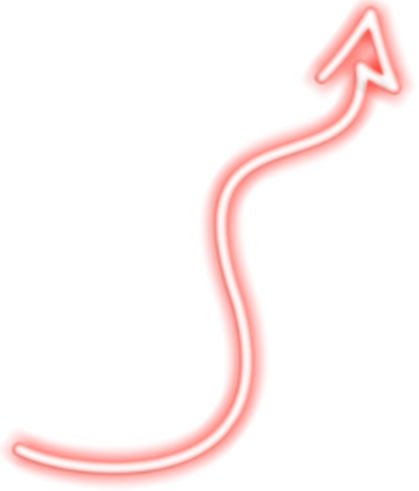 Neon Red Arrow